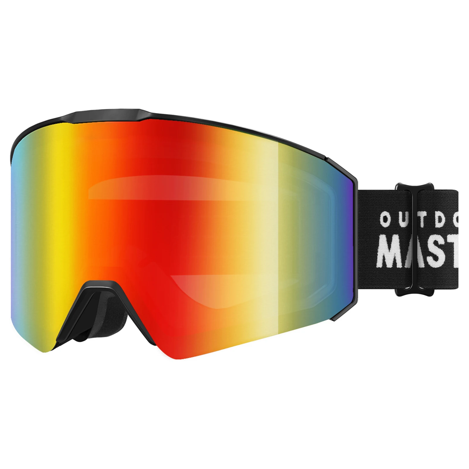Производитель лыжных очков OutdoorMaster Low MOQ 50, изготовленная на заказ магнитная система OTG поверх очков, лыжные/снежные зимние очки для детей