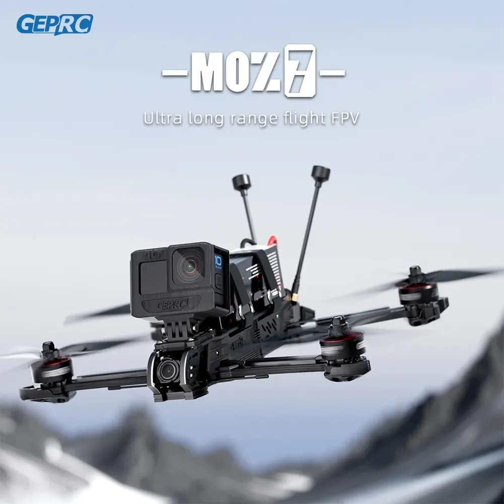GEPRC моза7 FPV Дрон дальнего радиуса действия аналоговый/HD Wasp / HD O3 SPAN F722-HD-BT V2 BLHELI32 50A GEP-M10-DQ GPS 2809 1280KV 6S