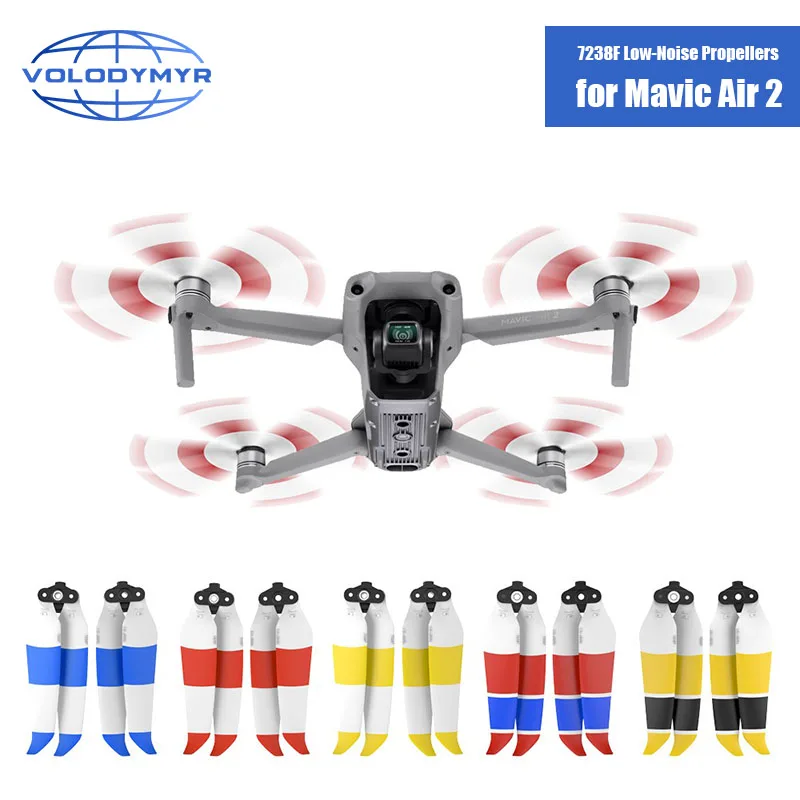 Пропеллер VOLODYMYR для DJI Air 2S/Mavic Air 2, реквизит, лезвие, легкие крылья, вентиляторы, запасные части, сумка для хранения, аксессуары для дронов