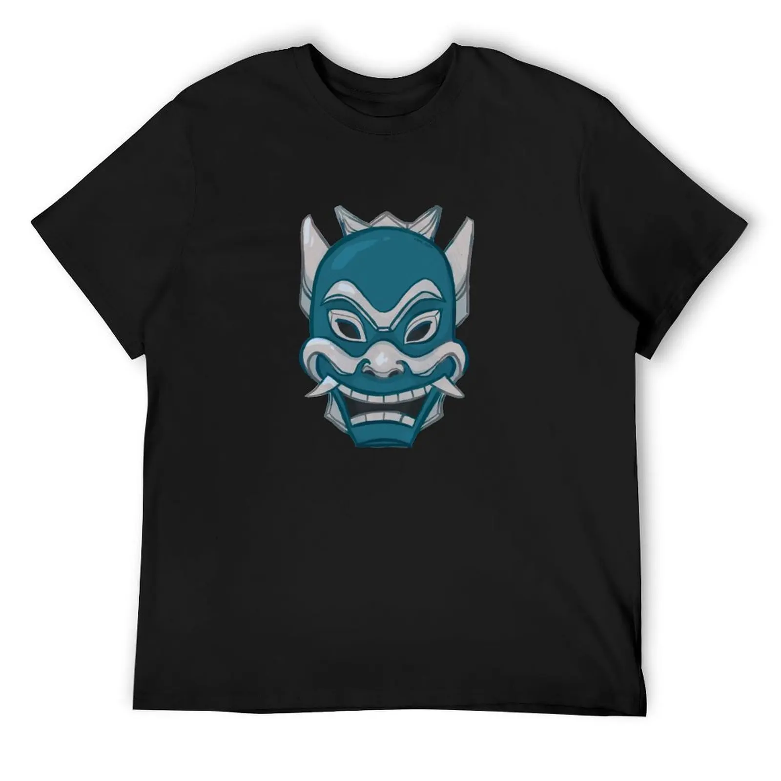 Футболка Zuko Blue Spirit Mask ATLA, винтажные футболки, корейские модные мужские рубашки с животным принтом для мальчиков, футболка с графикой
