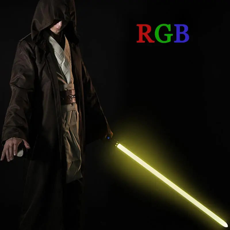 YQ световой меч с металлической ручкой Rgb световой меч 11 цветов Дуэль меч Косплей светящийся наружное оружие реквизит