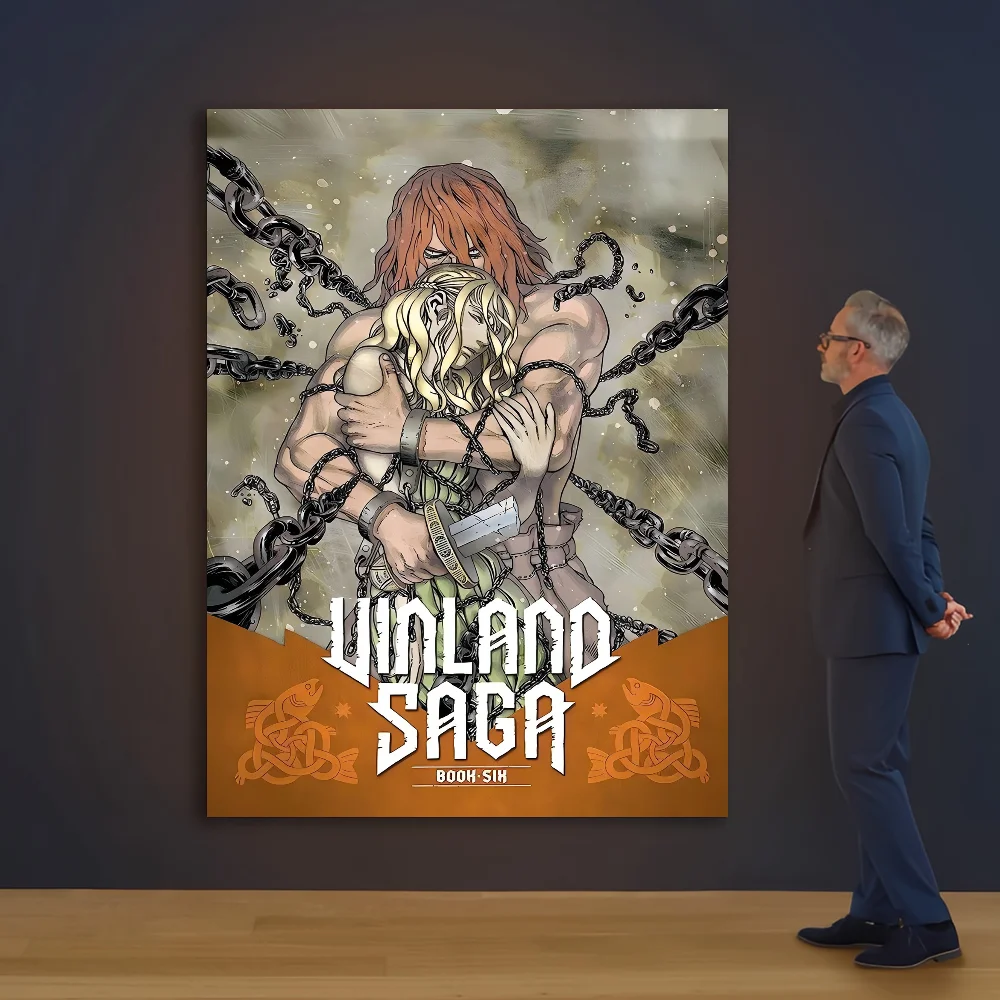Фото Аниме V-Vinland S-Saga Manga Whitepaper постер HD качественный постер настенная живопись кабинет Настенный декор для комнаты №5