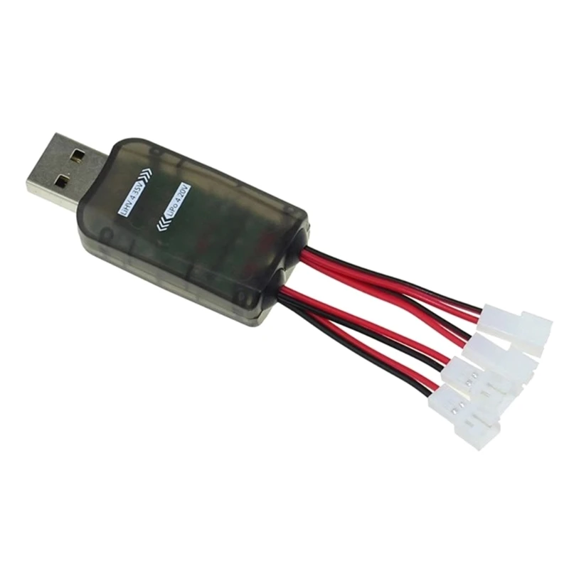 4-полосное USB-зарядное устройство, эффективное для зарядки воздушных дронов 1S Lipos LiHV