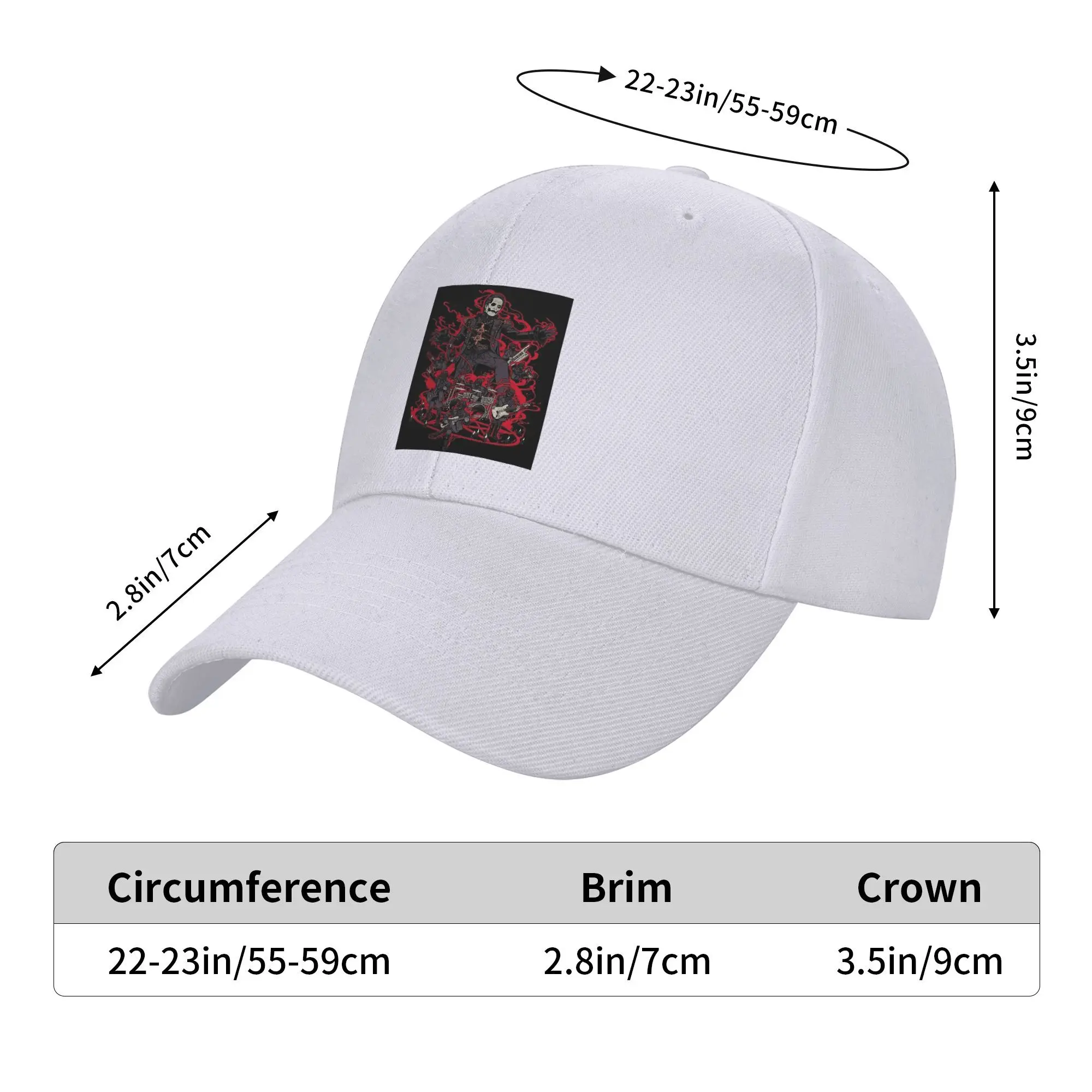 Фото Бейсболки Tobias Forge Ghost Snapback, модные бейсболки, дышащие повседневные бейсболки, уличные унисекс №3