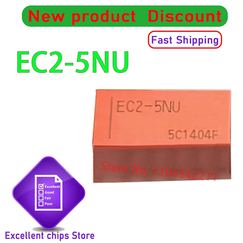 10 шт./лот, оригинальное EC2-5NU 、EC2-12NU 、EC2-4.5NU 、EC2-3TNU DIP-8, новое сигнальное реле 2A EC2