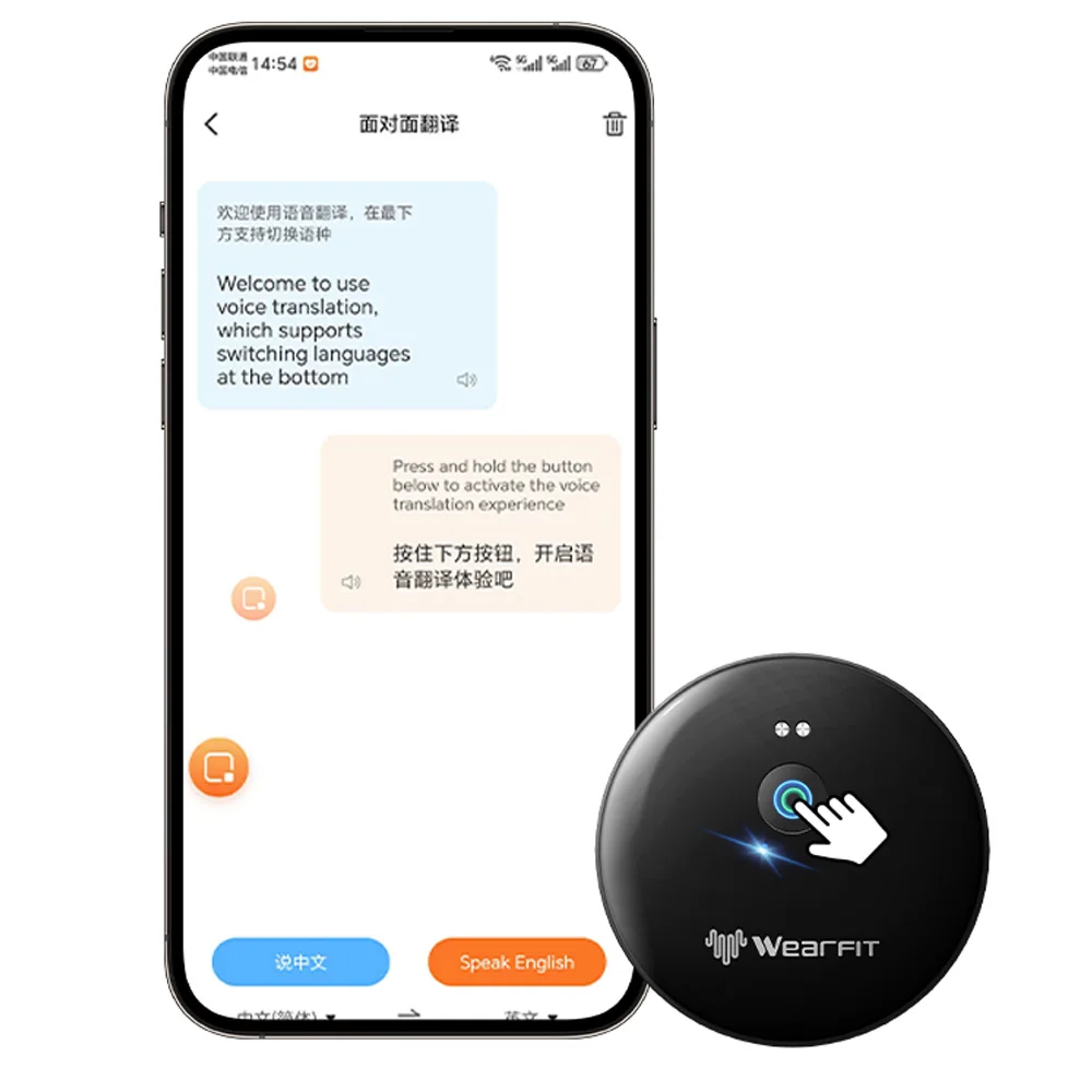 Умный AI-помощник для телефона 2025 года, умный переводчик, портативный AI 102, перевод лица в лицо с 50 языками