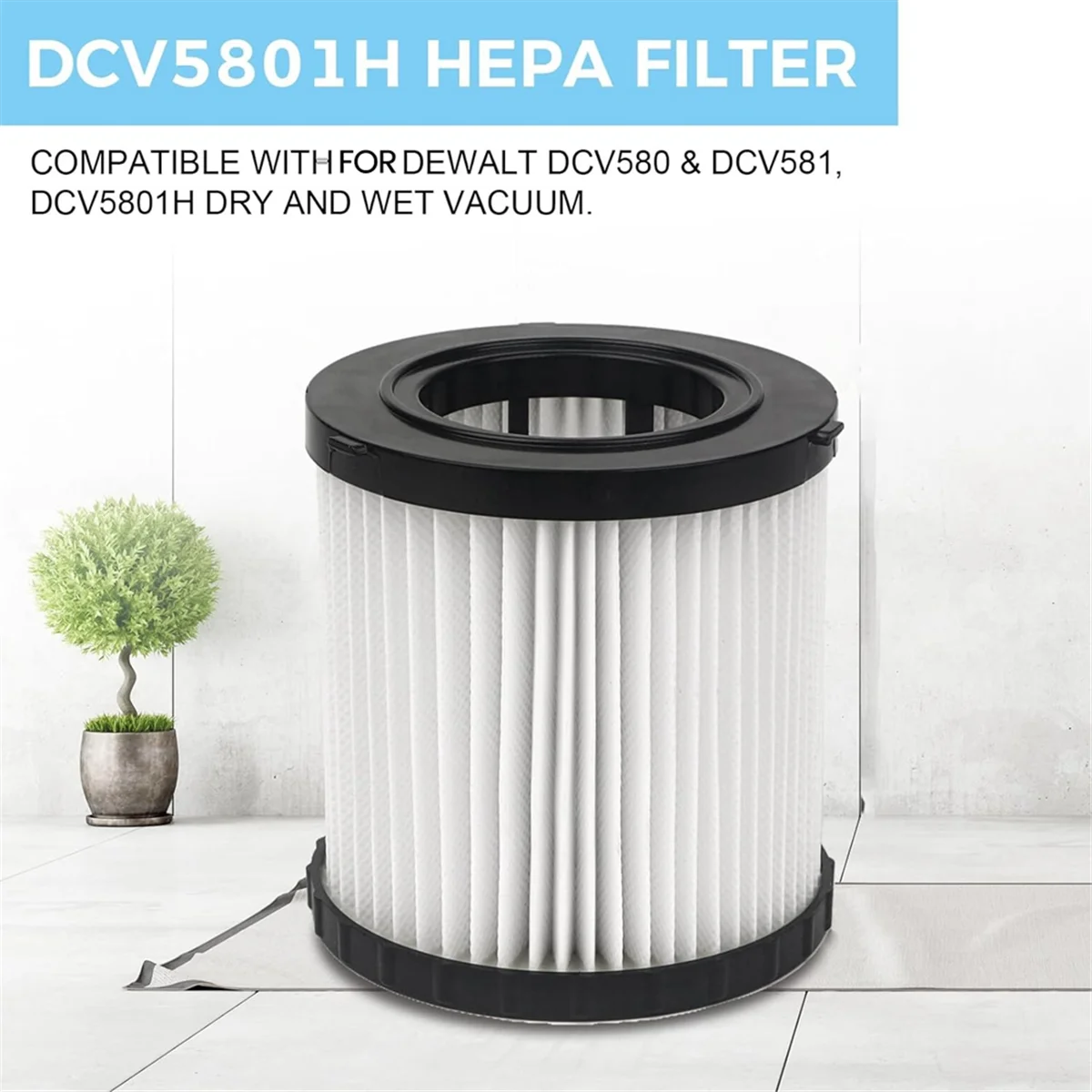 3 шт., фильтры для пылесоса DeWalt Shop Vac DCV580 DCV581H DCV5801H (art.: 3920c9cd5a30f) - 3920c9cd5a30f