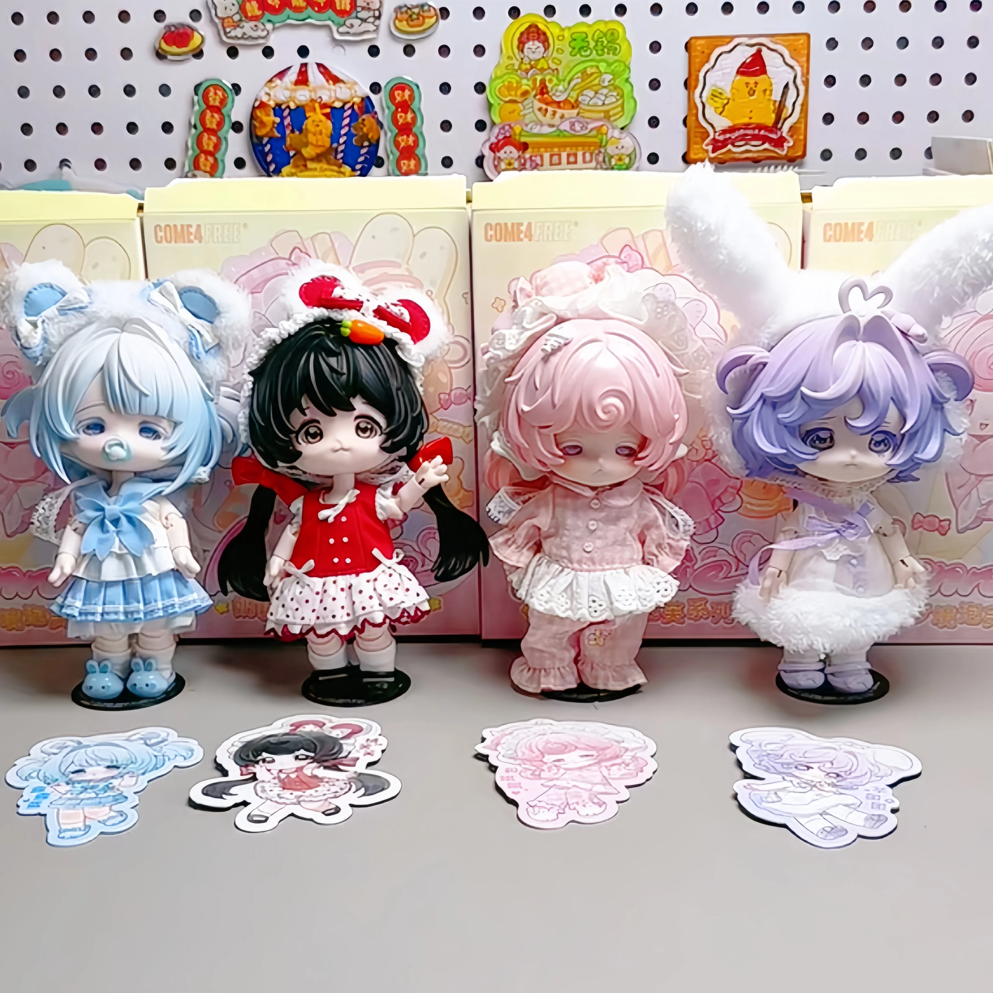 Оригинальный Come4free 14 см молочный торт Dream Puff Series 1/12 Bjd коробка-сюрприз шарнирная фигурка модная коллекция подарки