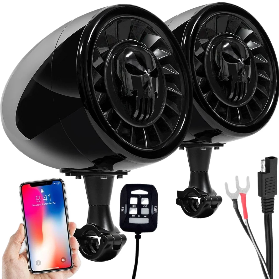 Сабвуфер для мотоцикла, усилитель мощности, Bluetooth-динамик, универсальная машина, 600 Вт, 5 дюймов, высокое качество звука