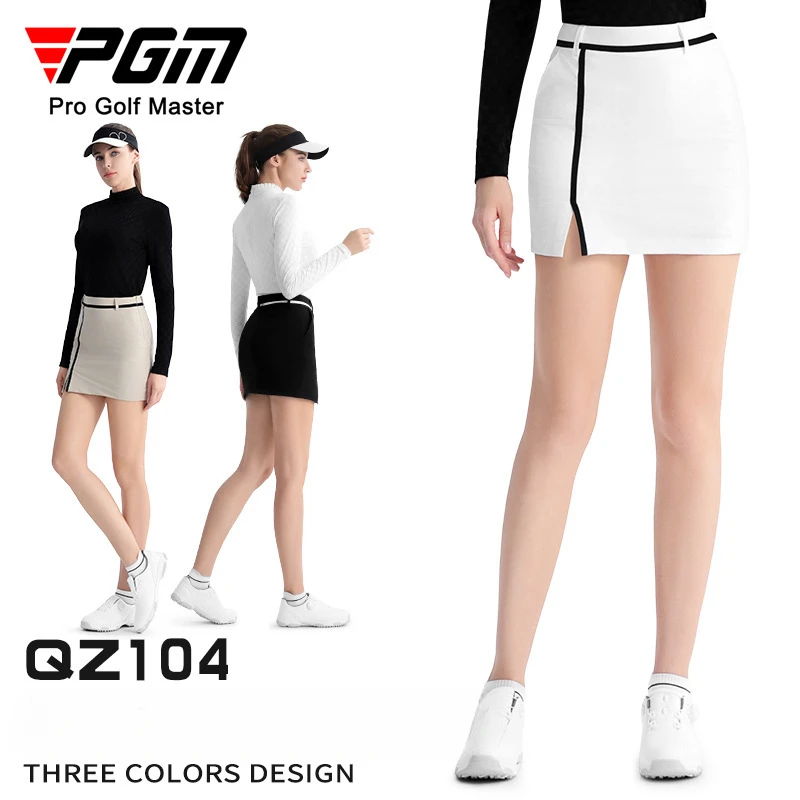 PGM Golf женская короткая юбка модная уличная одежда для гольфа спортивные универсальные шорты-карандаш женская юбка с высокой талией и разрезом на бедрах QZ104