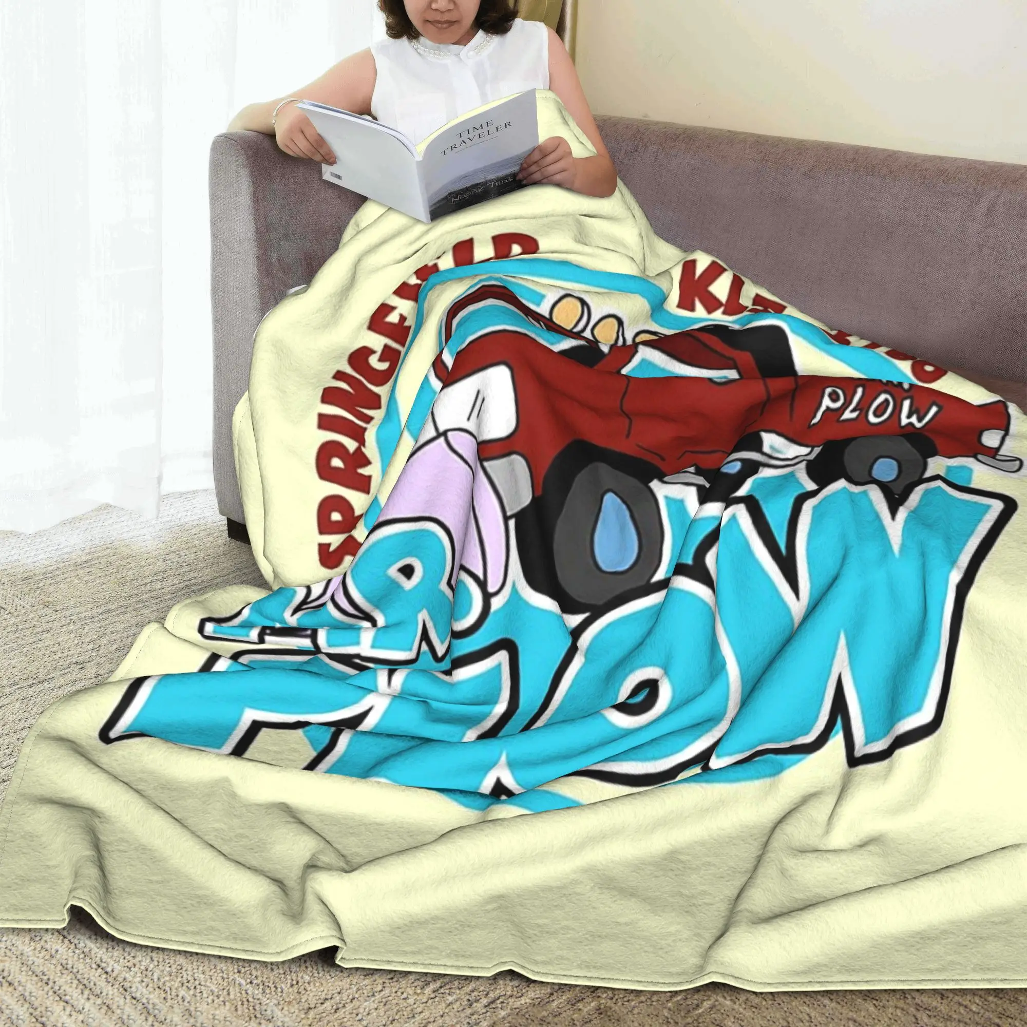 Фото Одеяло Mr Plow Thats My Name, супер мягкое флисовое одеяло для дивана для дома, спальни, офиса, покрывало, одеяло №3