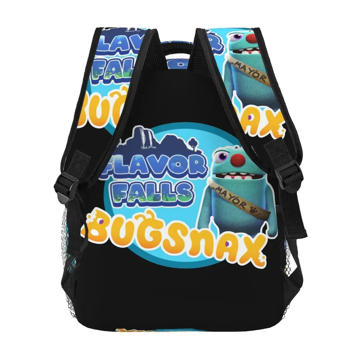 Фото Рюкзак Bugsnax Flavor Falls Mayor Filbo, Лидер продаж, рюкзак большой емкости, детская сумка для книг, школьная сумка, сумки на плечо для мужчин и женщин №5
