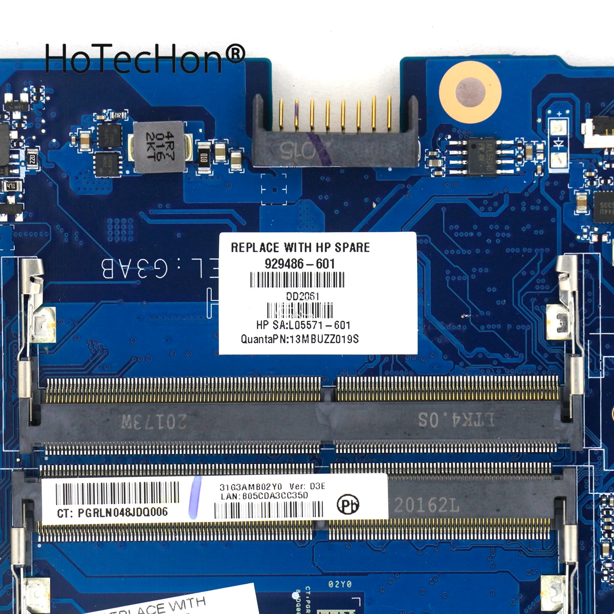Фото Материнская плата для ноутбука 929486-601/Φ, DAG3ABMBCD1 w/L05571-601 + GTX 1060 V6G для HP Omen 15-CE №4