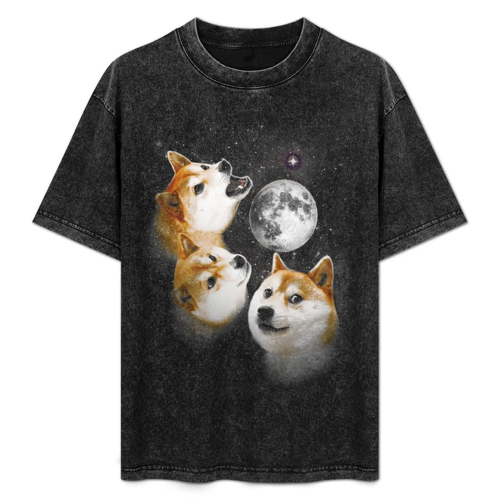 Футболка Three Doge Moon по индивидуальному заказу, простые быстросохнущие мужские футболки большого размера