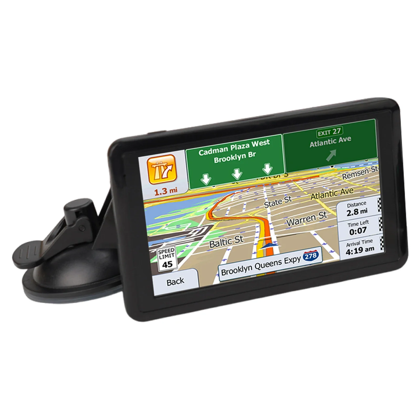Фото Автомобильный GPS-дисплей карты Автомобильный навигатор Устройство для автомобиля Для грузовика Поддержка TF 32 ГБ Автомобильный адаптер с питанием MTK MST2531 800 МГц №3
