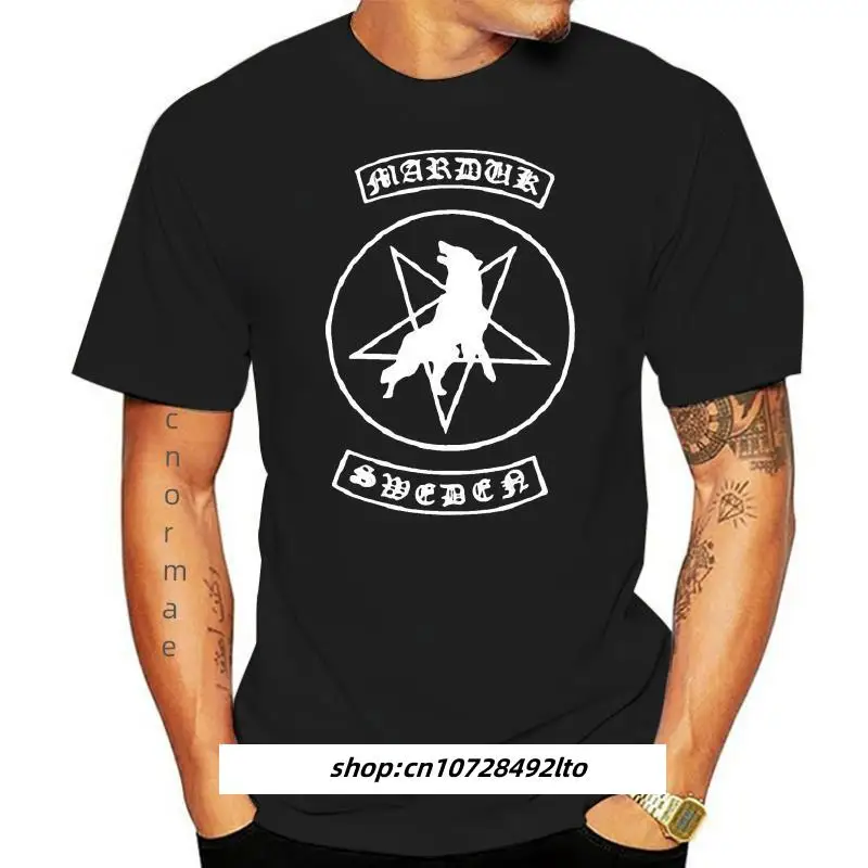 Фото Каучук Мардук Бару Kaus Pria Katun Lengan Pendek Death Metal Heavy Metal Rock Kaus Pria Musim Panas Pria ukai Hip Hop №1