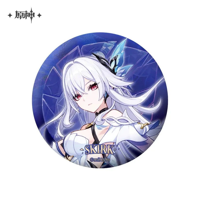 Фото Предпродажа miHoYo, официальная подлинная Genshin Impact Void Abyss Dark Star, тематическая серия Skirk, значок персонажа, вывеска, косплей, аниме №2