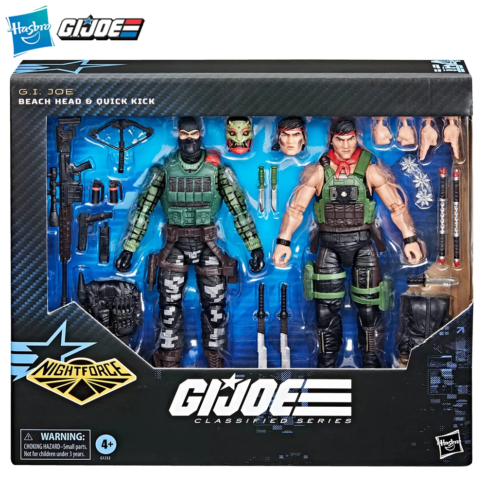 [В наличии] НОВЫЙ Hasbro G.I. Серия Joe Classified # 164, Beach Head & Quick Kick, набор из 2 фигурок, модель игрушки