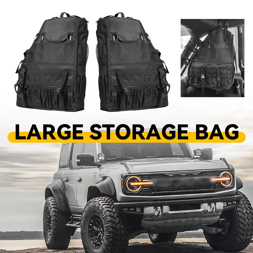 Сумка для хранения Roll Bar Cage Cargo для Jeep Wrangler JK JKU JL 4-Door 2007-2019, седельная сумка с несколькими карманами, органайзеры, сумка для хранения инструментов