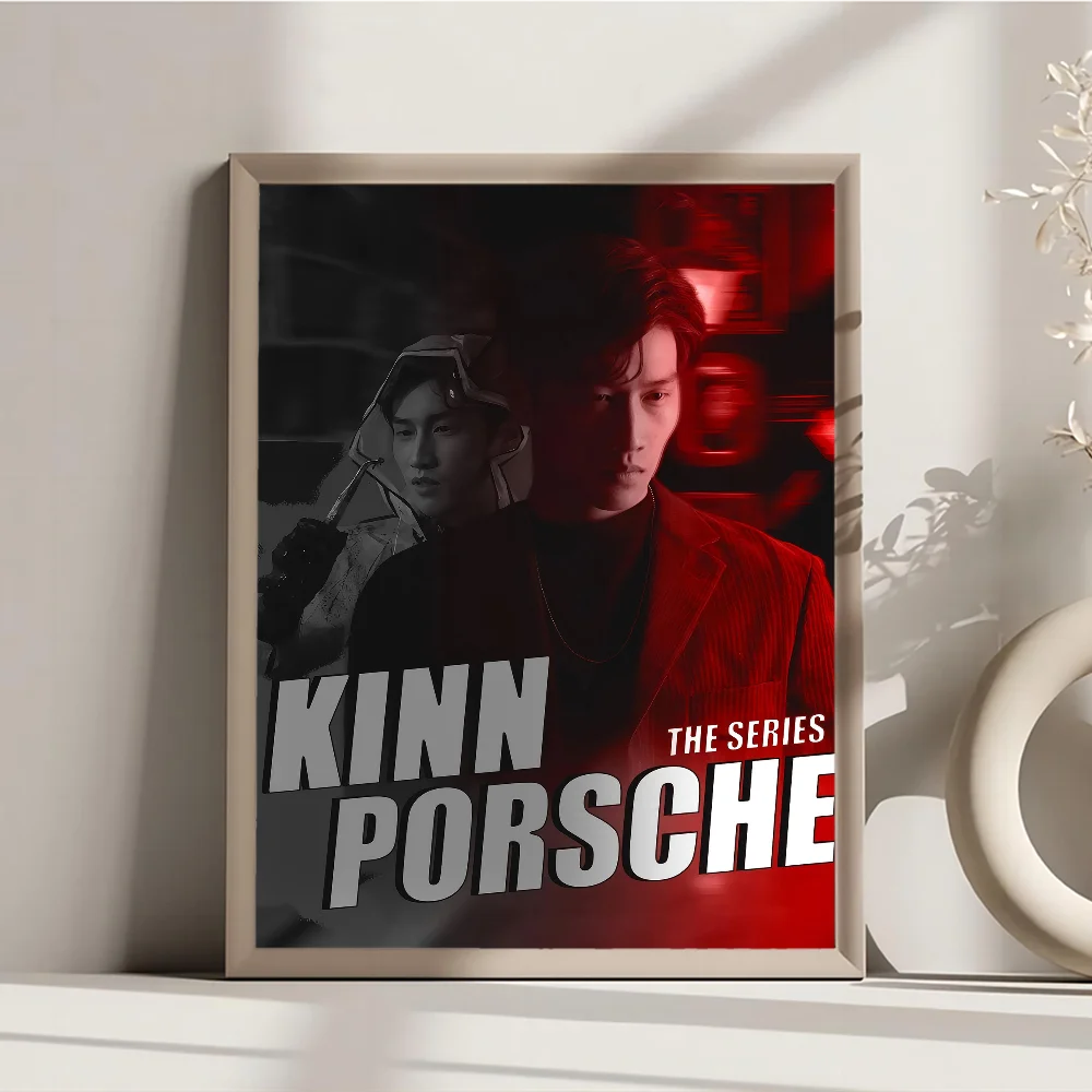 Фото KinnPorsche The Series белая бумага постер винтажная комната бар кафе Декор винтажная декоративная живопись №4