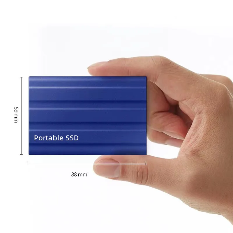 Фото Портативный SSD-накопитель на 1 ТБ, внешний жесткий диск USB 3,1/Type-C, твердотельный жесткий диск, высокоскоростное устройство хранения для ноутбуков/настольных компьютеров/Mac №5
