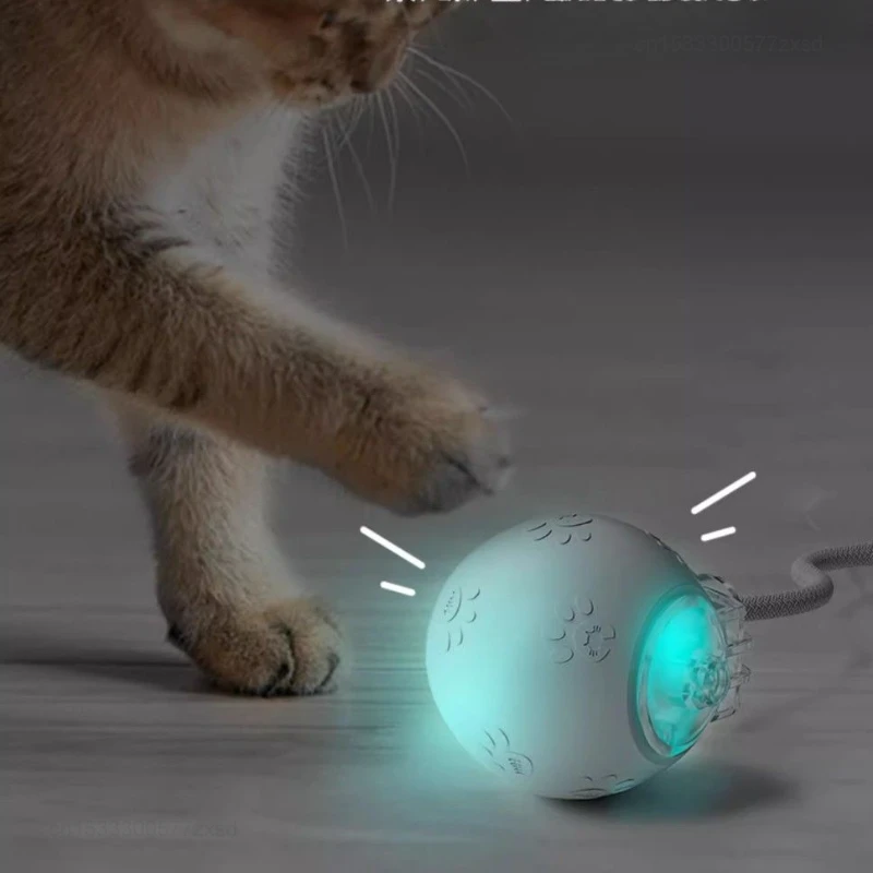 Xiaomi POPO умный автоматический кошачий дразнящий мяч для домашних животных интерактивный катящийся мяч электрический мяч для домашних животных игрушка с имитацией хвоста для кошек (art.: 3920cd3784ee4) - 3920cd3784ee4