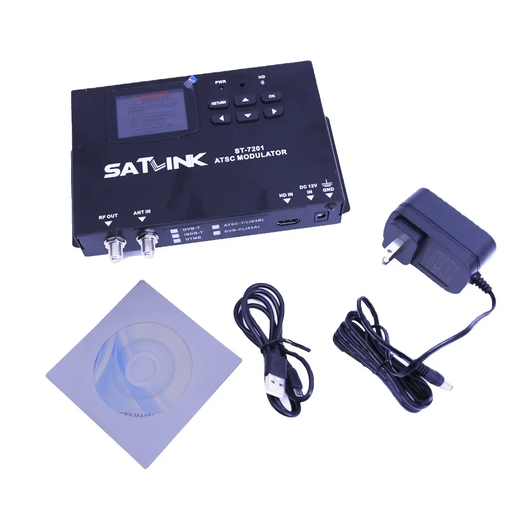 Satlink ST-7201 ATSC-T/ATSC-C HD-модулятор Одноканальный измеритель сигнала Диапазон частоты: 50 ~ 860 МГц