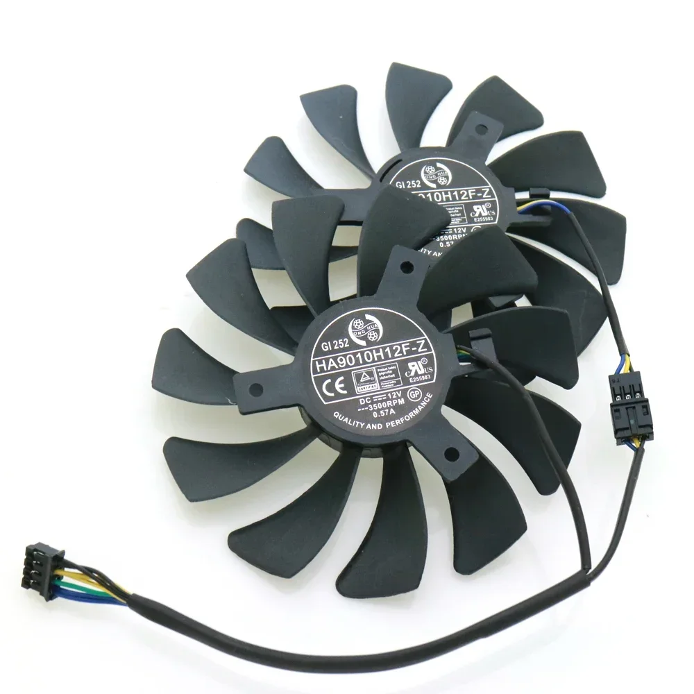 Фото HA9010H12F-Z HA9010H12SF-Z 12 В 0,57 А 85 мм 40*40*40 мм 4-контактный вентилятор VGA для MSI GTX1050TI GTX 1060 GTX1060 Вентилятор охлаждения видеокарты №4