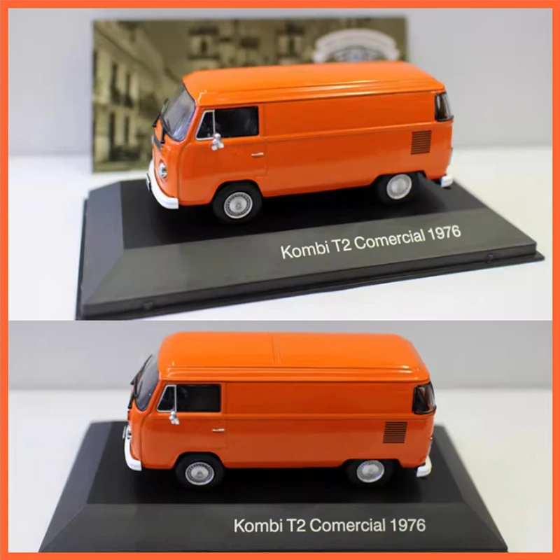 Фото Литой под давлением масштаб 1:43, 1976 г., ретро VW KombiI T2, коммерческий фургон, автобус, имитация сплава, модель автомобиля, праздничные подарки, игрушки №2