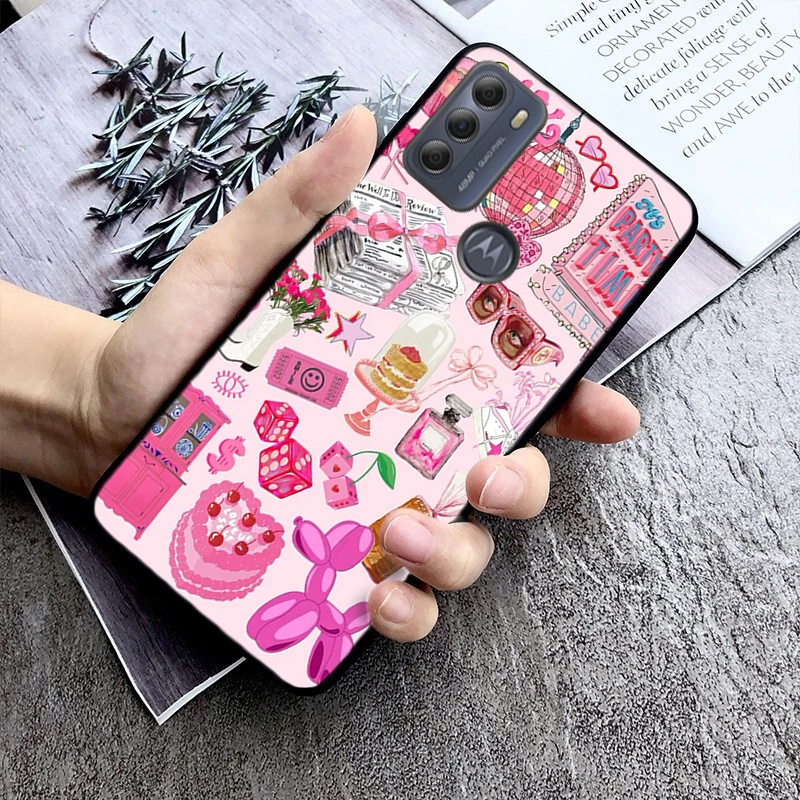 Фото Милые розовые девичьи фотообои для Moto Edge 50 40 Pro Edge 40 30 Ultra Neo Fusion G Power G Stylus G Play E32 E20 E40 №5