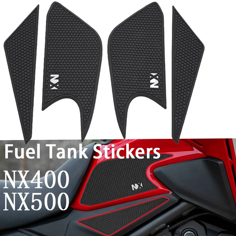 2023 2024 Новая накладка на бак мотоцикла для HONDA NX400 NX500 nx400 nx500 Нескользящие боковые наклейки на топливный бак NX 400 Накладка на бак мотоцикла