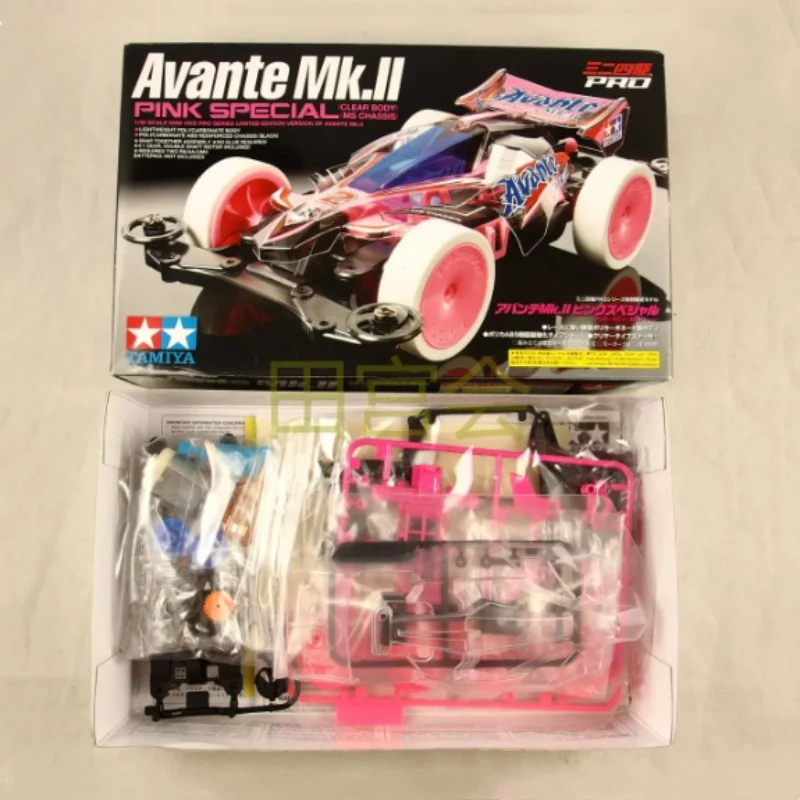 Оригинальный Tamiya 95061 Avante MK2 розовый Специальный мини 4WD игрушечный автомобиль с прозрачным кузовом MSL шасси серии PRO ограниченная версия
