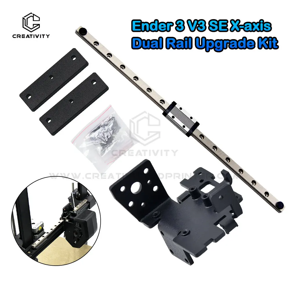 Creativity Ender 3 V3 SE X axis MGN12H Комплект обновления линейной направляющей Комплект экструзионного механизма для Ender 3 V3 SE Запчасти для 3D-принтера