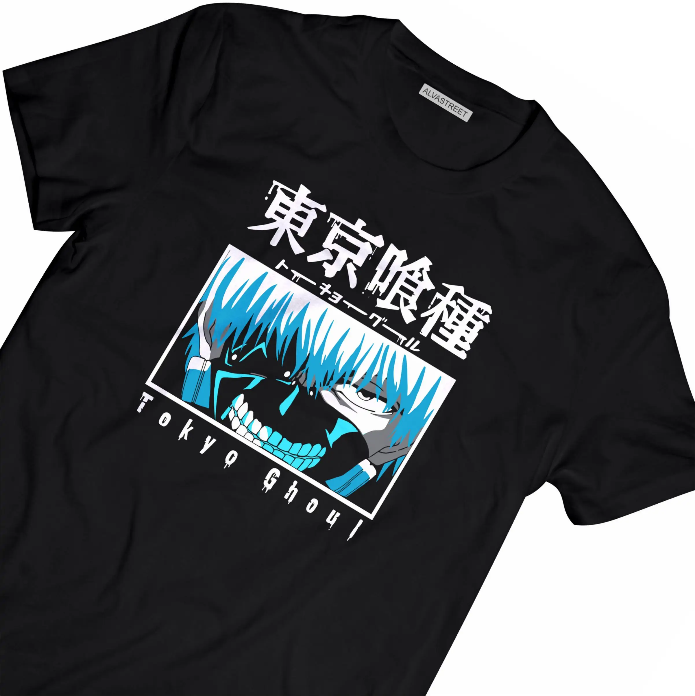 KANEKI KEN Токийский Гуль BAJU хлопок чесаный 30s унисекс уличная одежда Kaos оверсайз