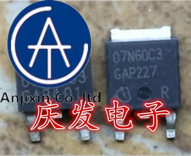 10 шт., 100% оригинальные новые фотообои FCD7N60 FQD7N60 7N60 07N60C3, обычно используемые фотообои-252