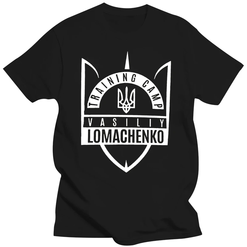 Новинка, Мужская черная футболка для тренировок Ломаченко Василий, боксерский лагерь, размеры от S до XL