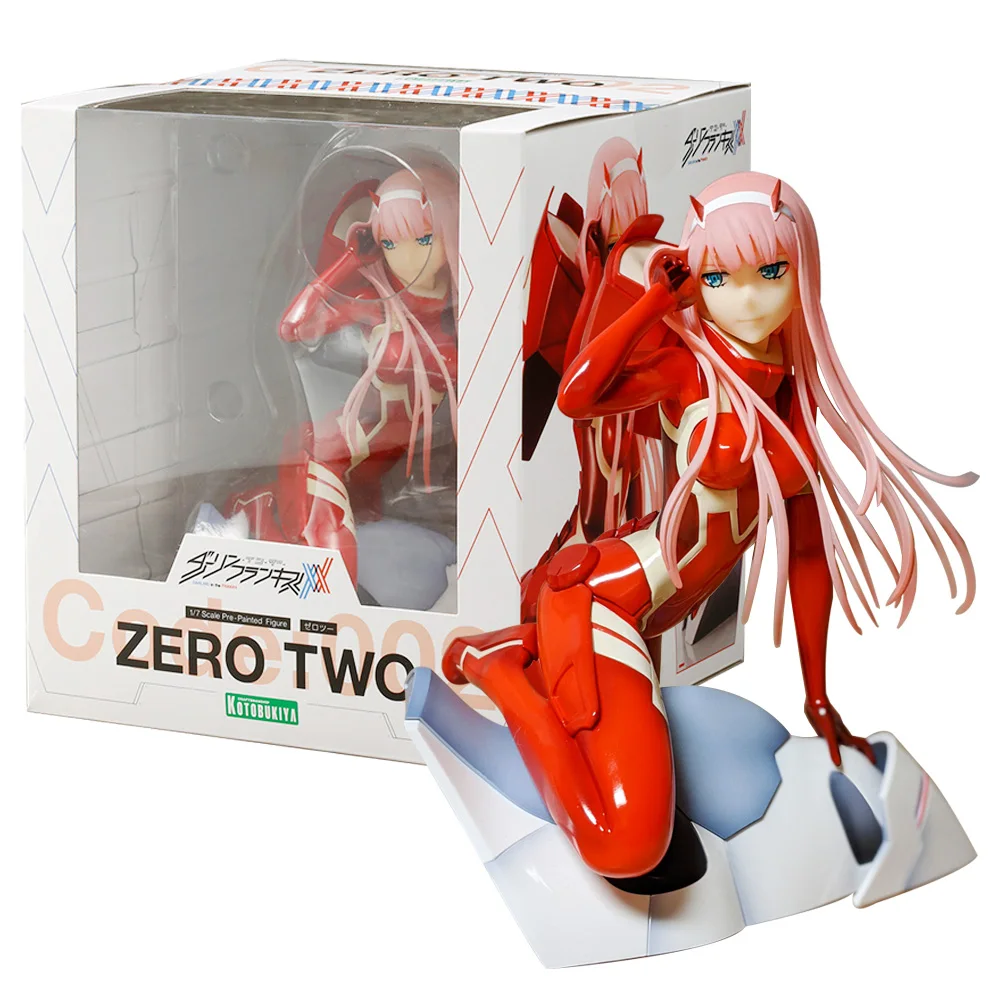 16,5 см аниме дорогой в франксе Zero Two 1/7 02 боевой костюм на коленях модель игрушки подарок коллекция экшн-фигурки из ПВХ
