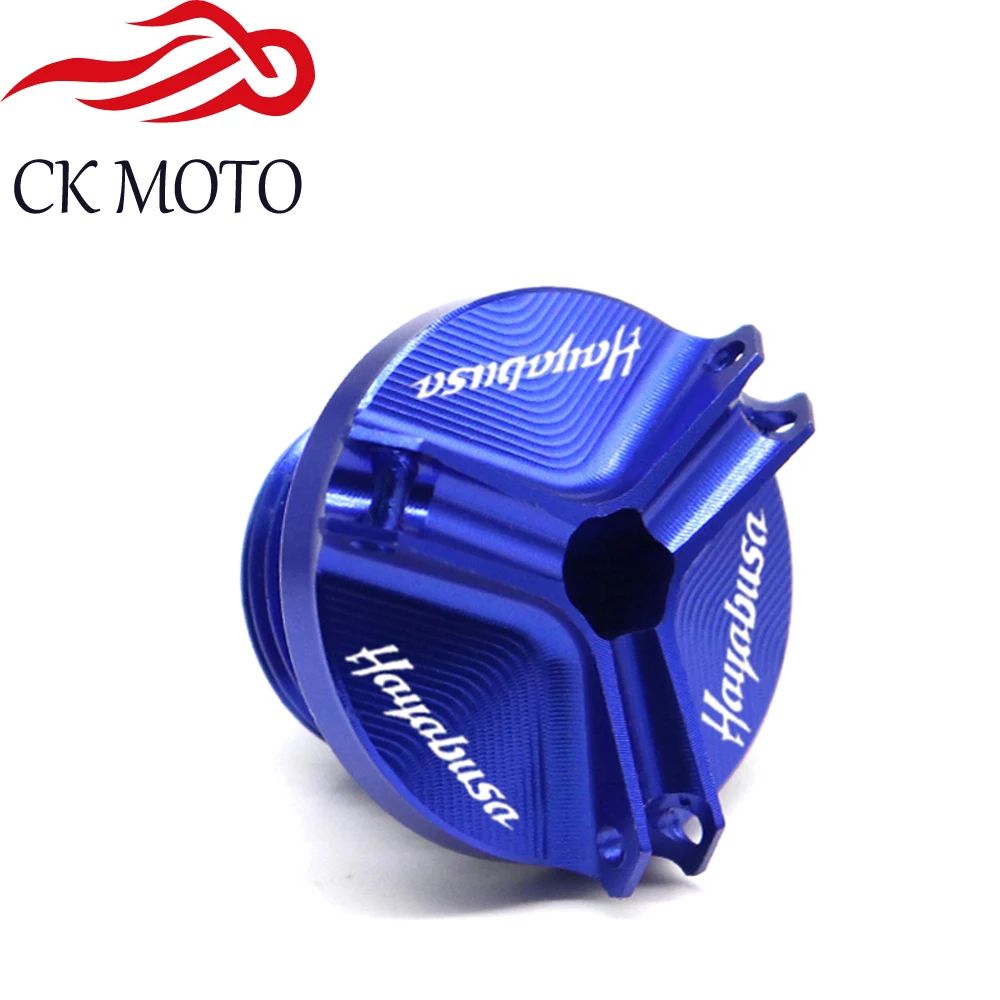 Фото Крышка маслозаливной горловины для SUZUKI HAYABUSA 1999-2020 2019 2018 2017 2016 двигатель мотоцикла, алюминиевая пробка для слива масла, гайка поддона, крышка чашки №3