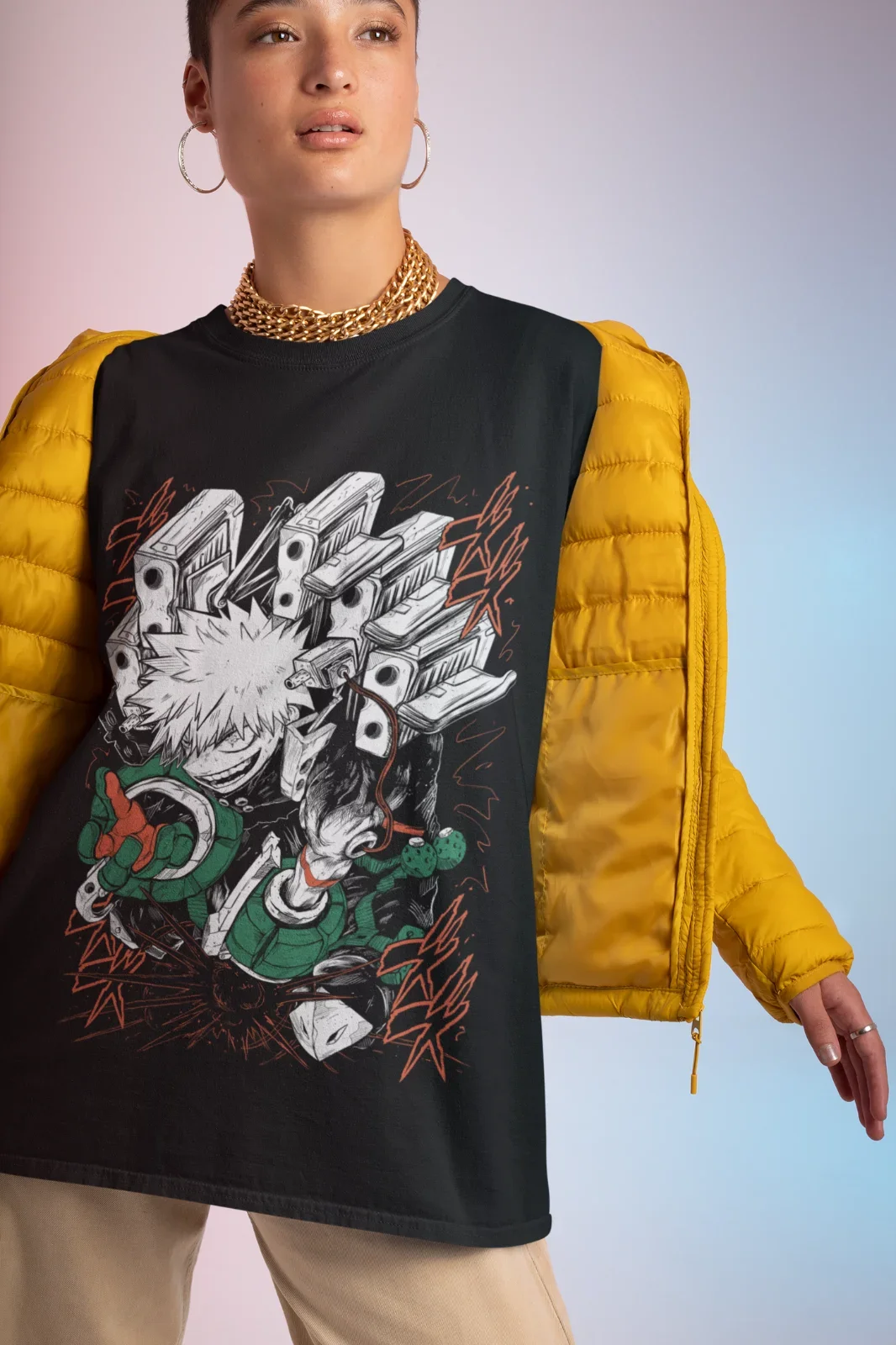 Футболка Katsuki Bakugo, подарочная футболка с героями аниме, футболка всех размеров (art.: 3920d08b228b3) - 3920d08b228b3