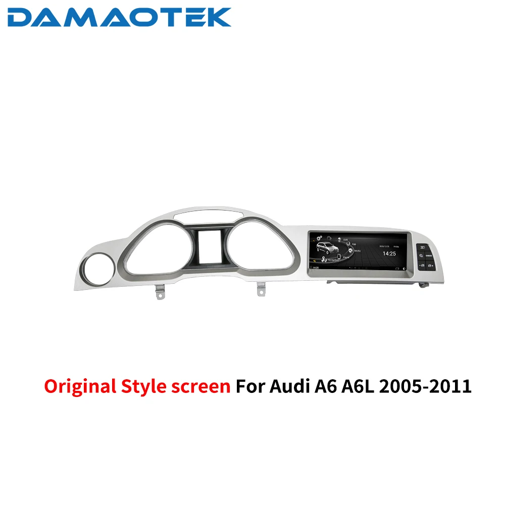 Автомагнитола DamaoTek с сенсорным экраном 12,0 дюйма, GPS, Wi-Fi, 4G, для Audi A6 8,8-2005