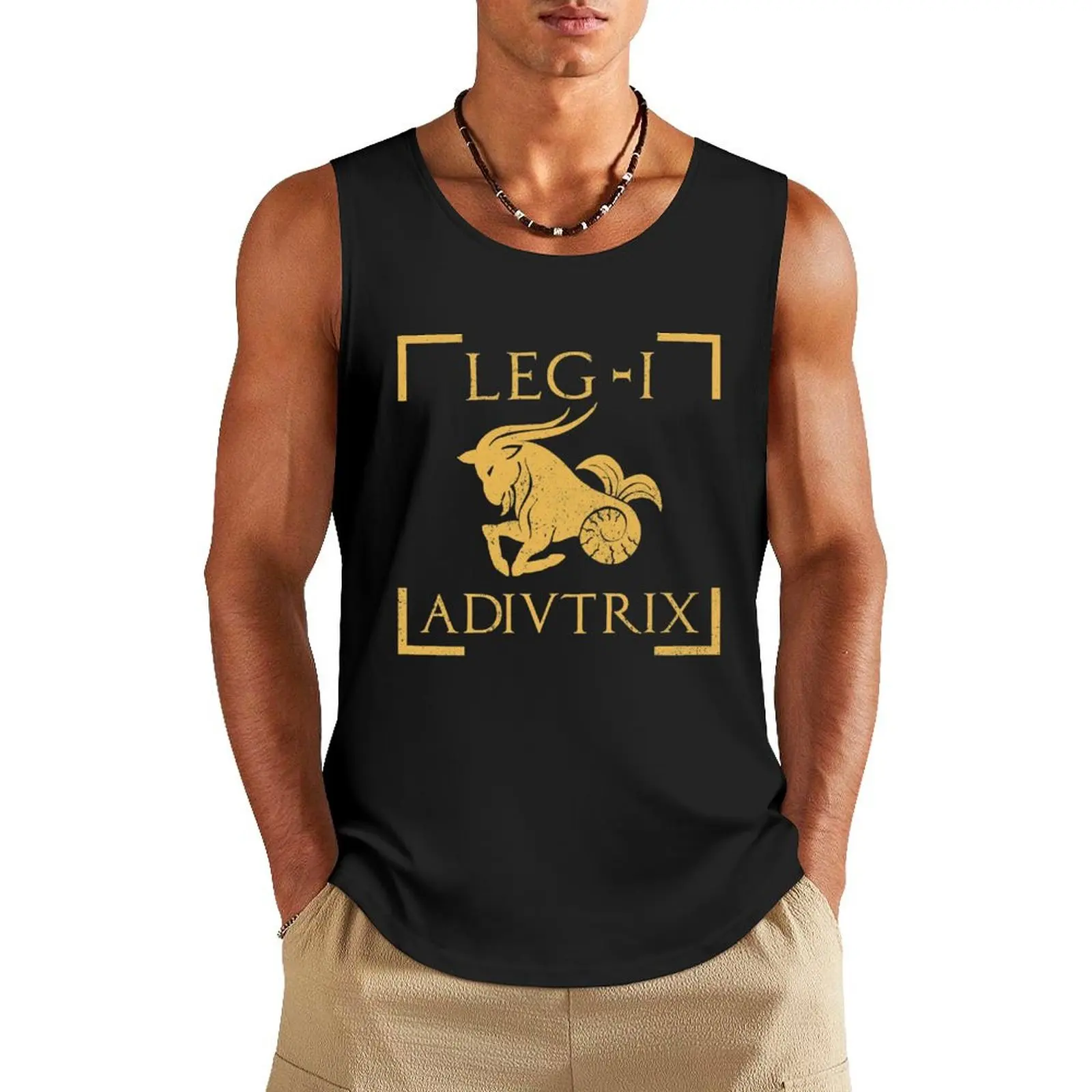 Майка Legio I Adiutrix Capricorn с эмблемой римского легиона, футболки для мужчин, футболка для спортзала, бодибилдинга, летняя одежда для мужчин 2024