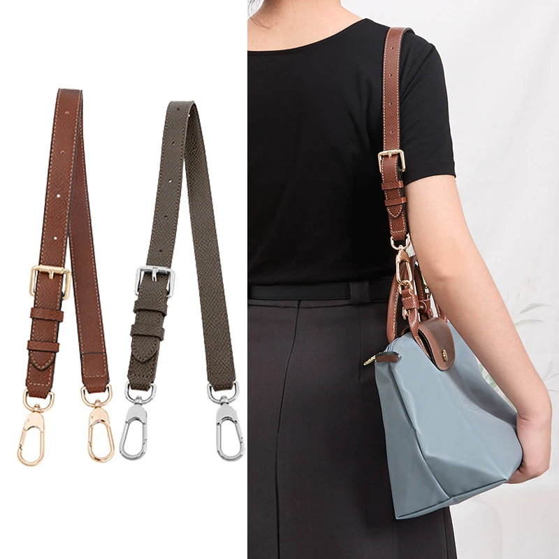 Сменный кожаный ремень для сумки через плечо, подходящий для Longchamp, маленький плечевой ремень Terra цвета без перфорации, модификация