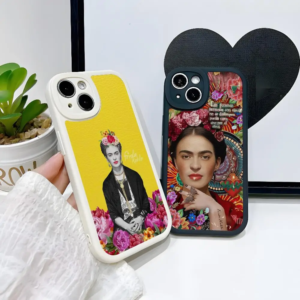 Чехол F-Frida-Kahlos для Iphone 16 15 14 13 Pro Max 12 11 Mini X Xr Xs 7 8 Puls