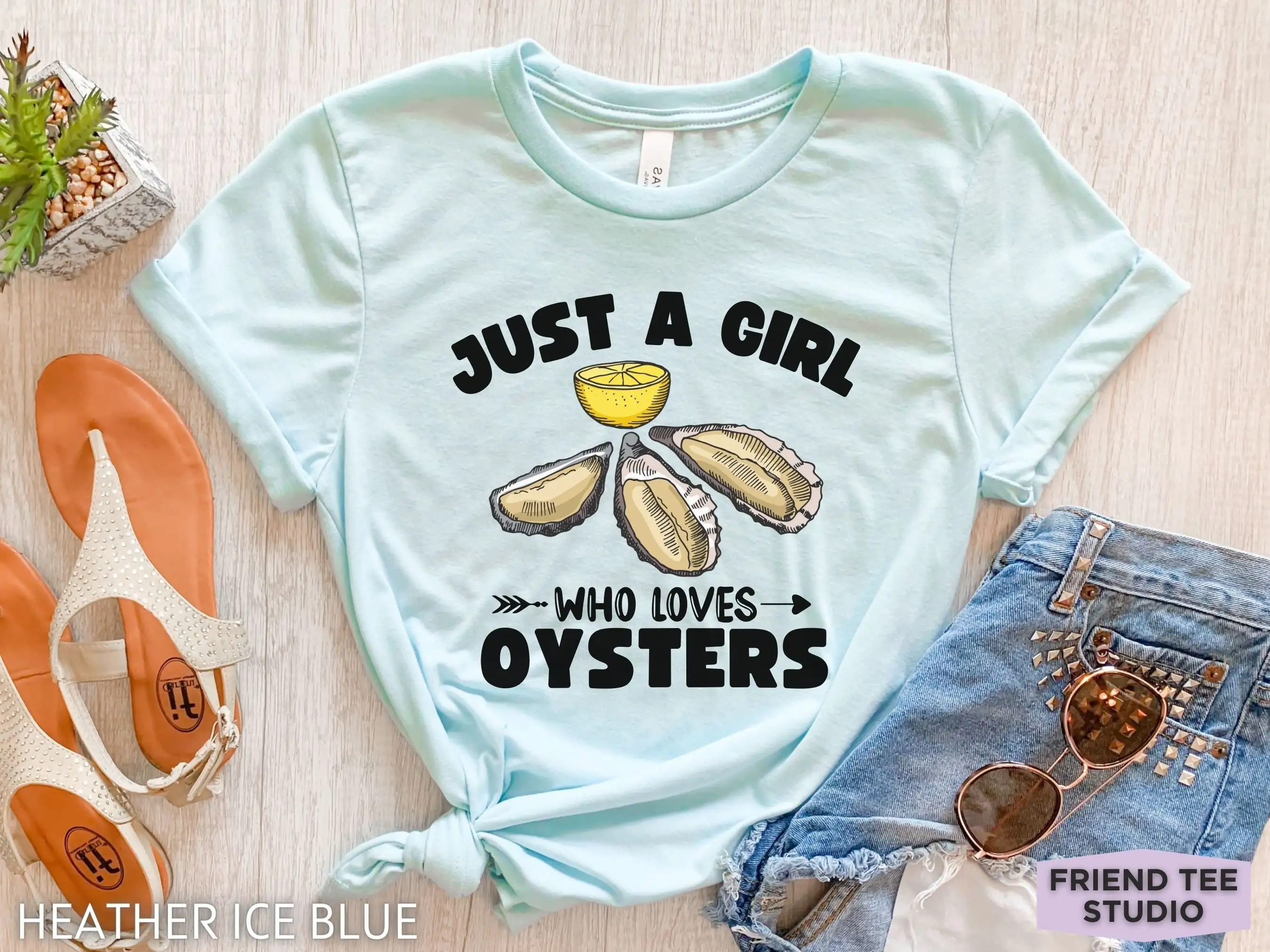 Футболка Oyster Funny s Farm Girls Shucker Женский фестиваль