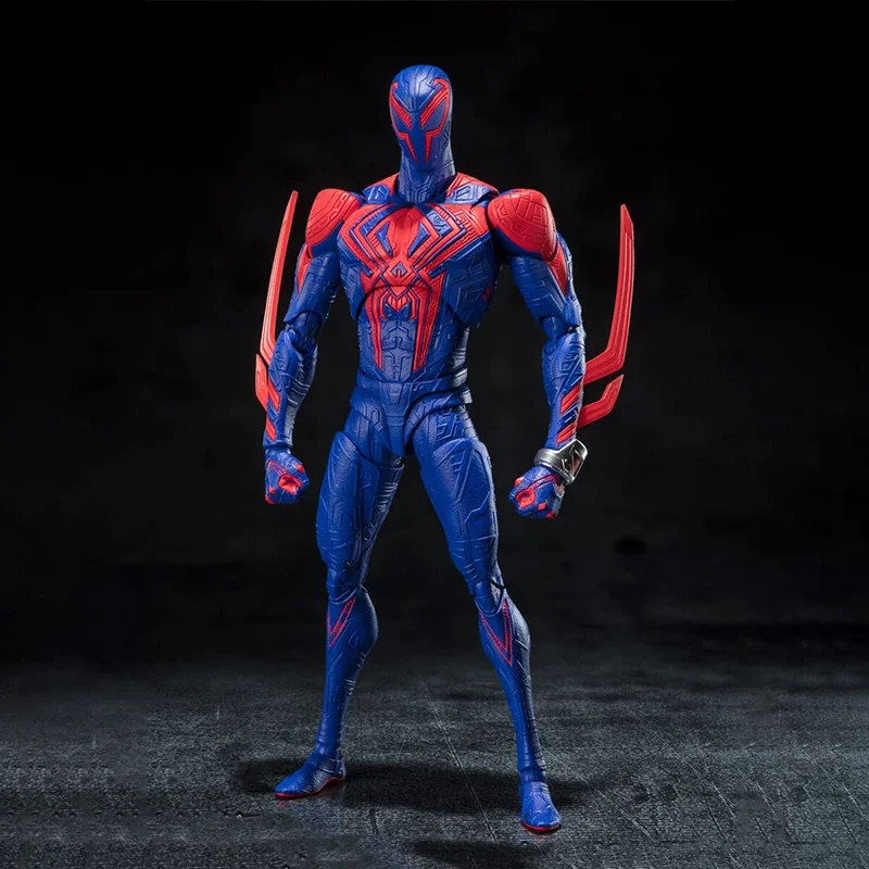 Фото Bandai S.H.Figuarts SHF SPIDER MAN 2099 ACROSS THE SPIDER VERSE Полный комплект аниме-фигурки Готовая игрушка в подарок для детей №2