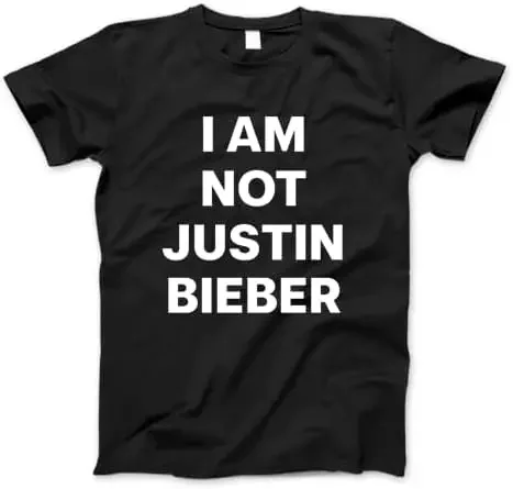 Футболка I Am Not Jus.tin Bi.e.BER черная
