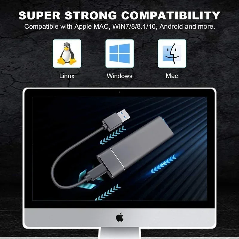 Фото 2024 Новый высокоскоростной 16 Тб/32 ТБ/64 ТБ/128 ТБ USB 3.1 портативный внешний твердотельный накопитель внешний жесткий диск SSD смартфон №3