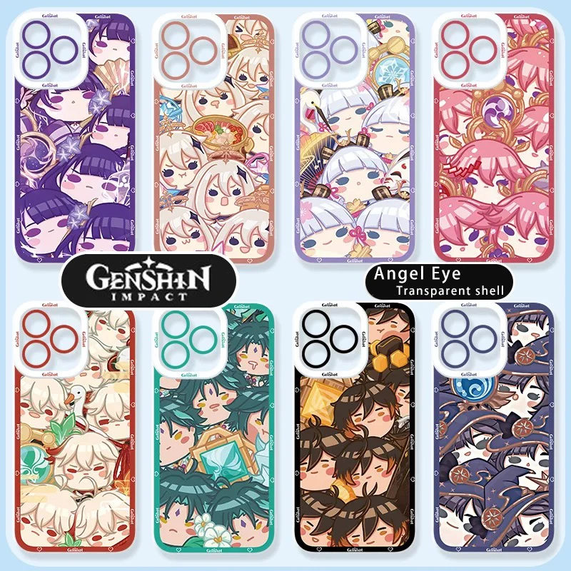 Фото Чехол для Xiaomi 14T 13T 12T 11T 10T 14 13 12 11 Lite 5G NE POCO F6 X6 Pro X3 NFC X5 X4 GT F3 F4 F5 M6 Etui Genshin Impact Paimon №2