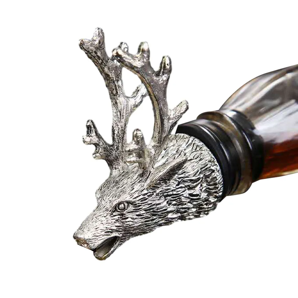 Фото Диспенсер GfgFor RtrerWine ErtJagermeister Цинковый сплав Голова оленя Рот Наливник для вина Экстрактор для вина Серебряные наливки Аксессуары для бара №3