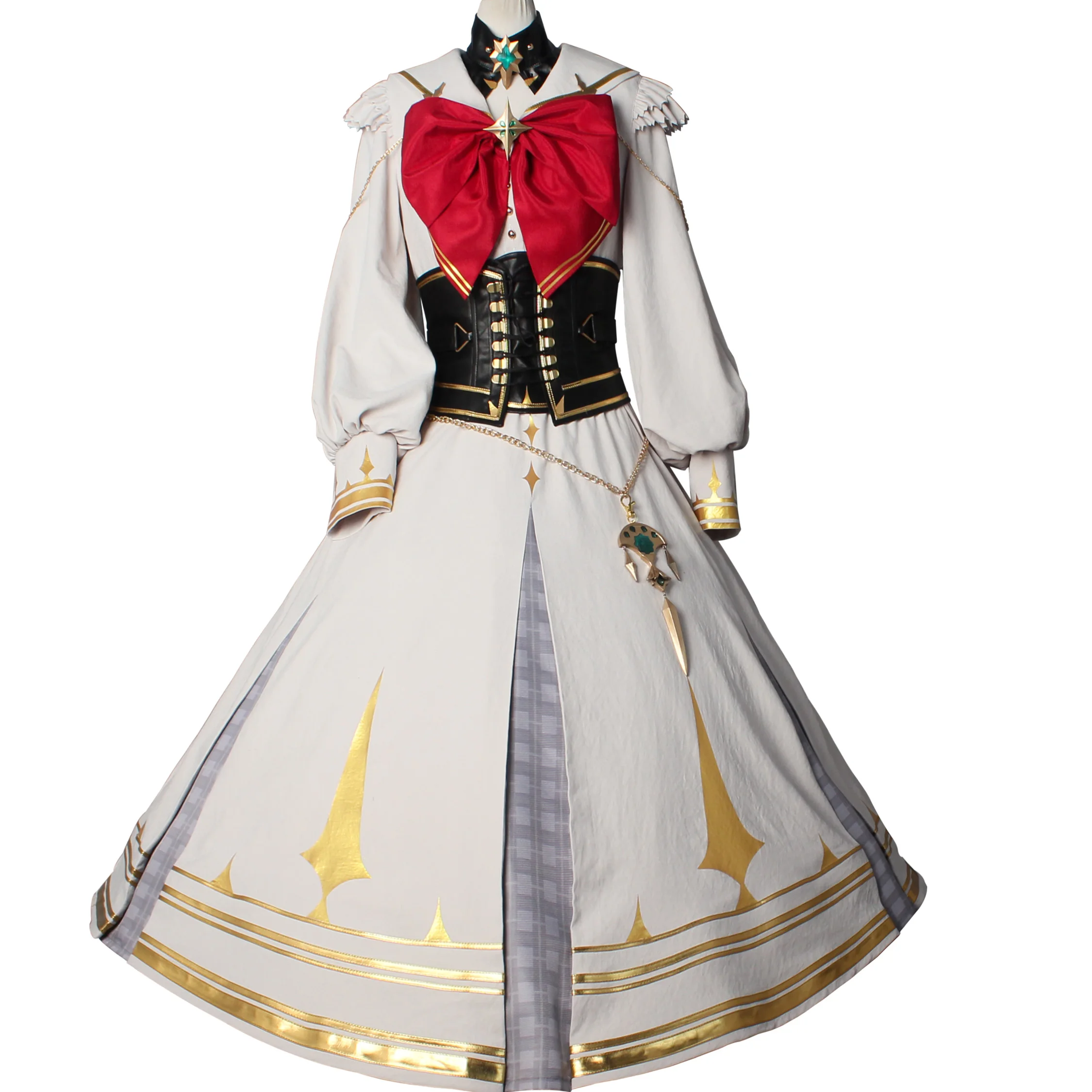 Фото COS-KiKi аниме Vtuber Nijisanji EN ILUNA Aia Amare игровой костюм косплей костюм элегантное милое платье униформа наряд для вечеринки на Хэллоуин №5
